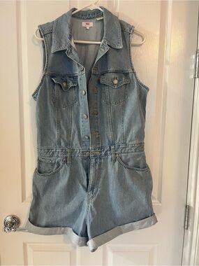 Levi's Light Blue Denim Sleeveless Romper